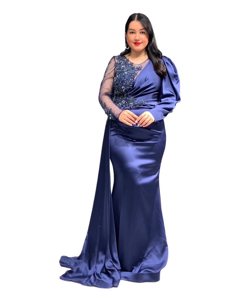 ALARA GOWN - NAVY BLUE