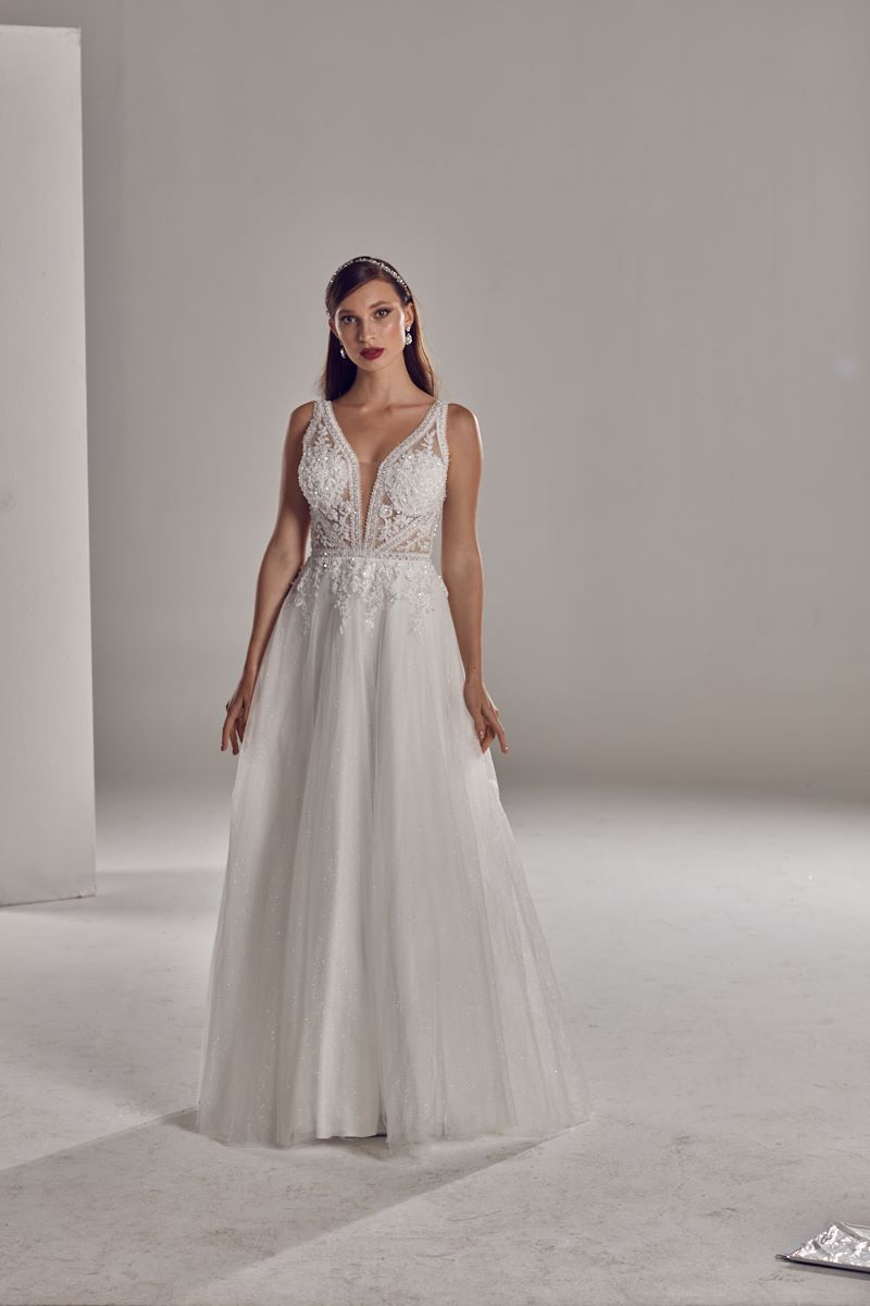 NIO BEADED TULLE GOWN