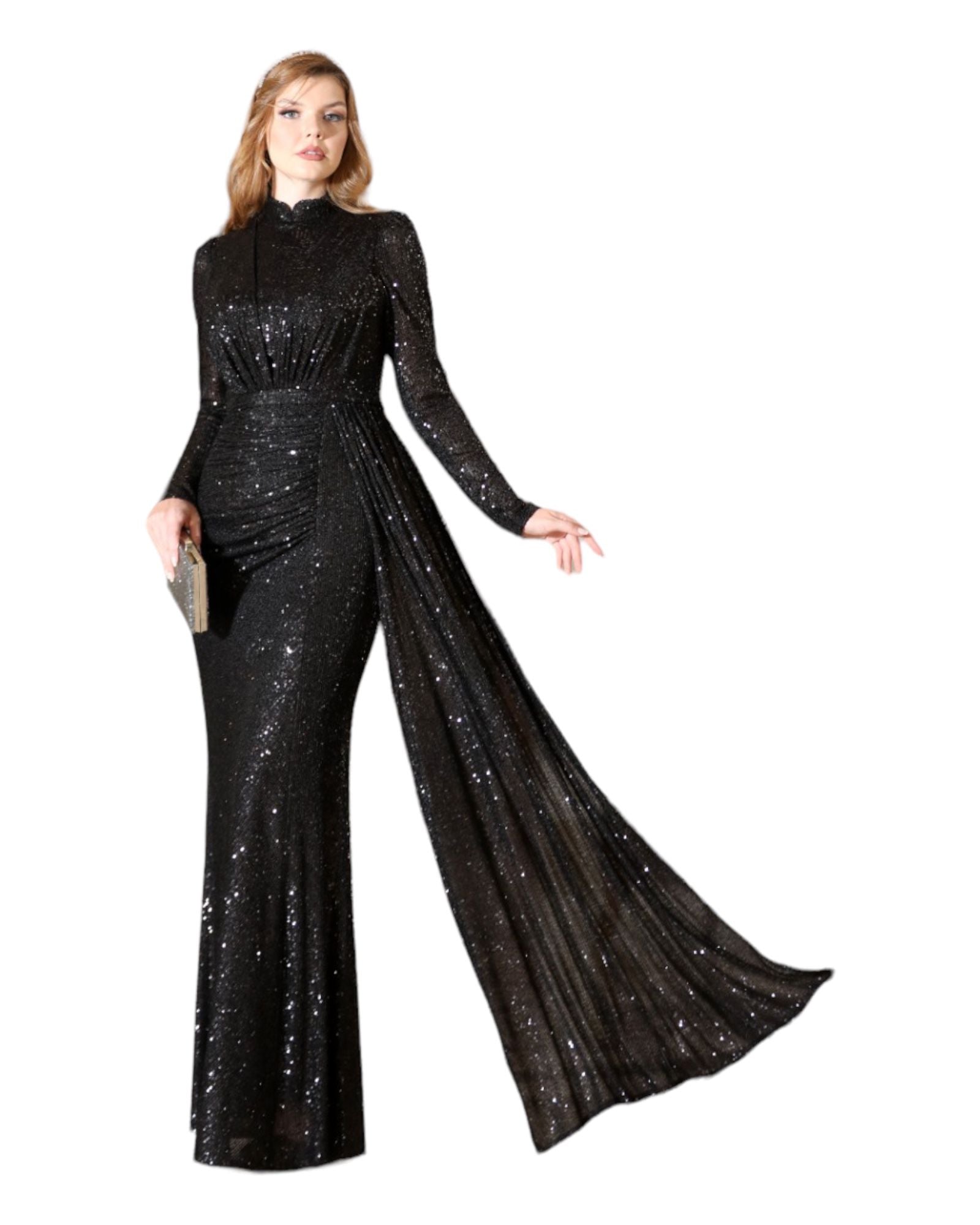 DERYA GOWN - BLACK