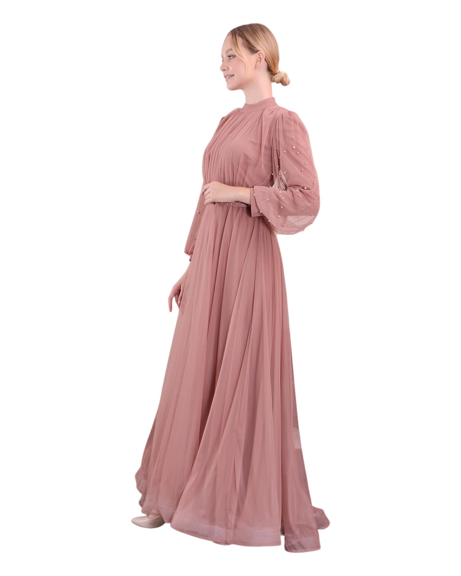 PAMELA GOWN - POWDER PINK