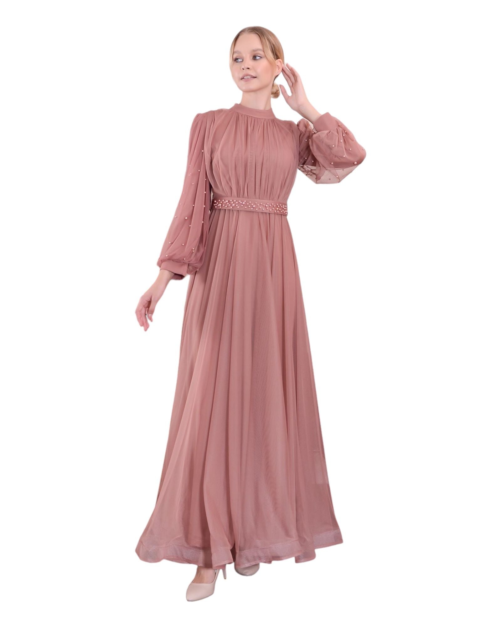 PAMELA GOWN - POWDER PINK