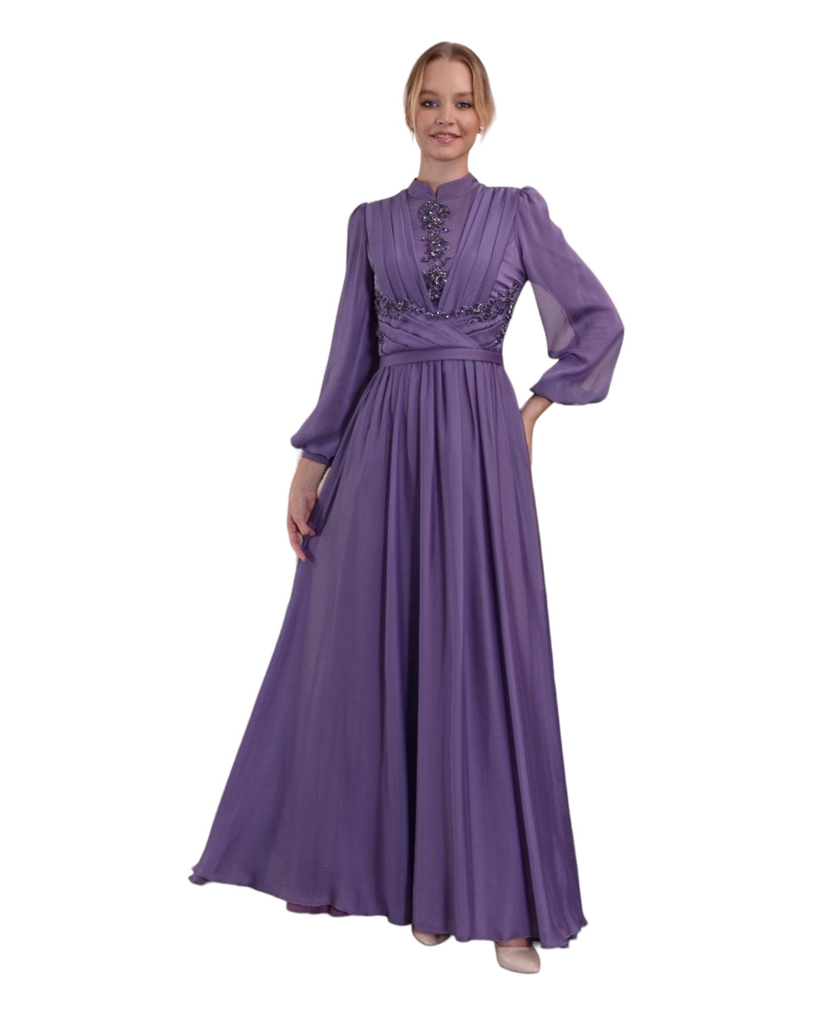 AISHA GOWN - PURPLE