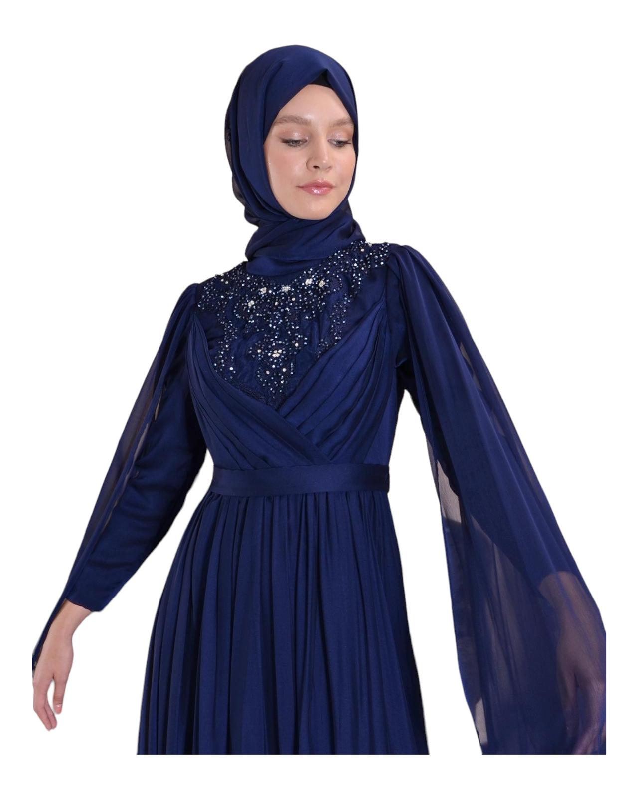 NADIA GOWN - NAVY BLUE