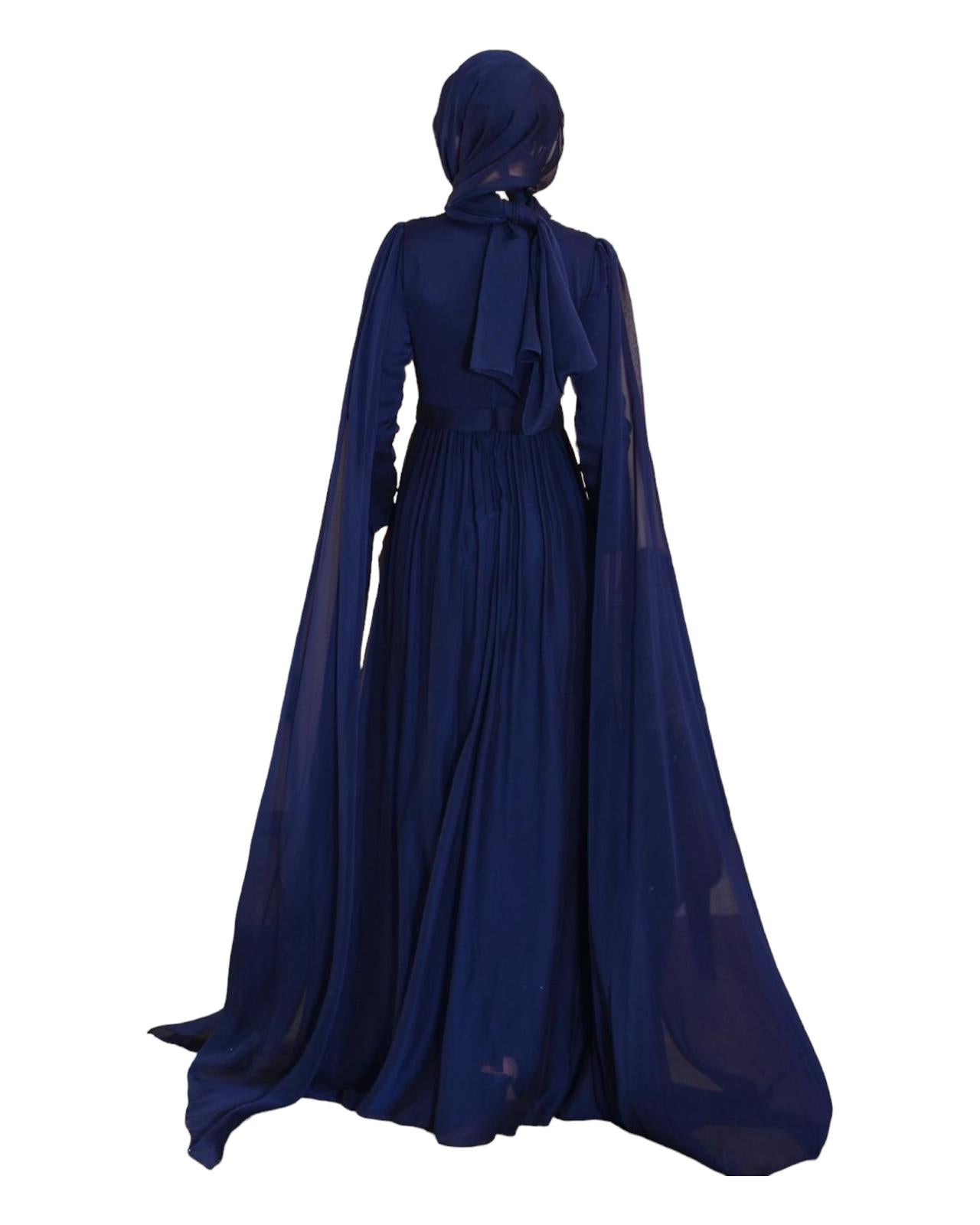 NADIA GOWN - NAVY BLUE