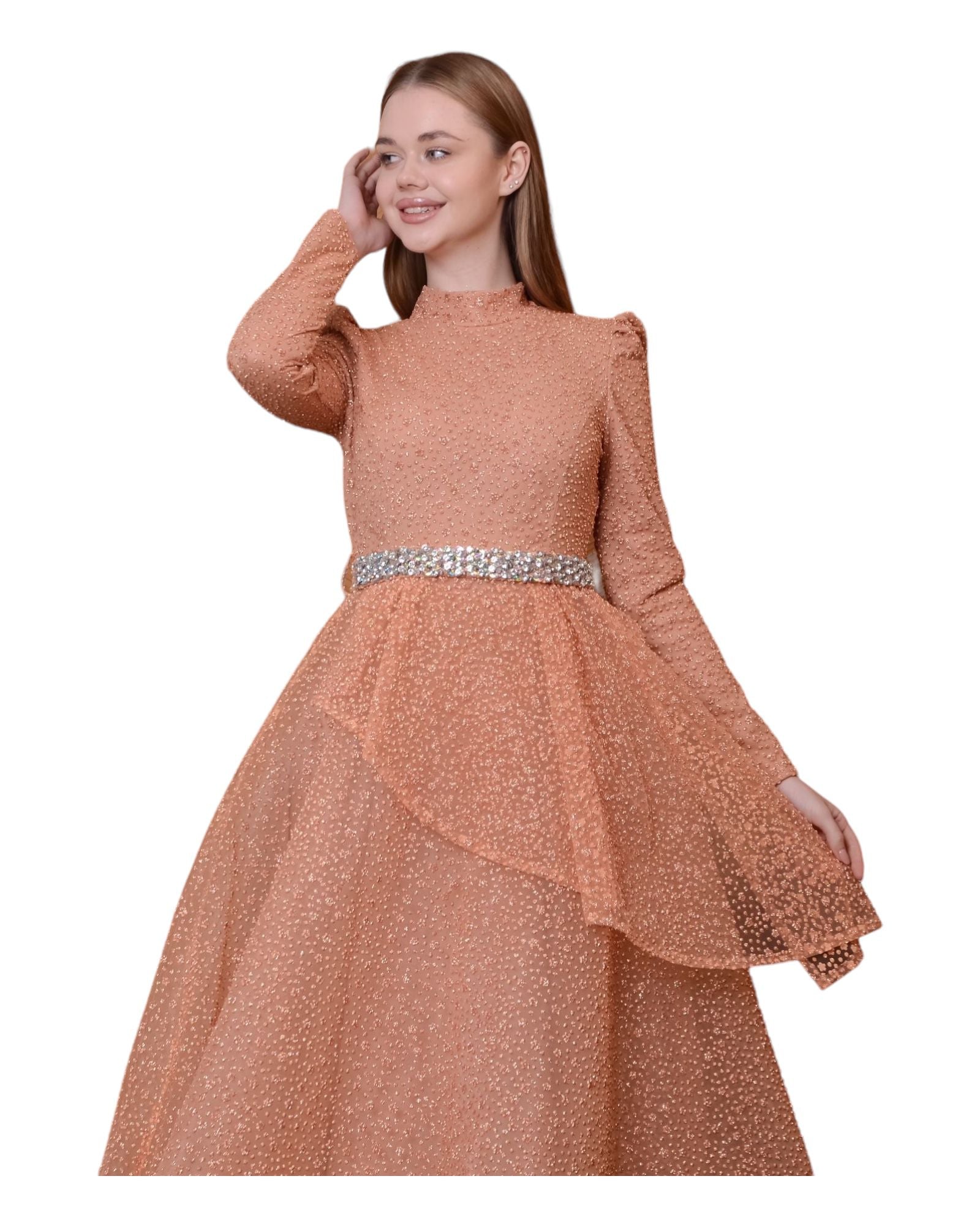 NORA GOWN - POWDER PINK