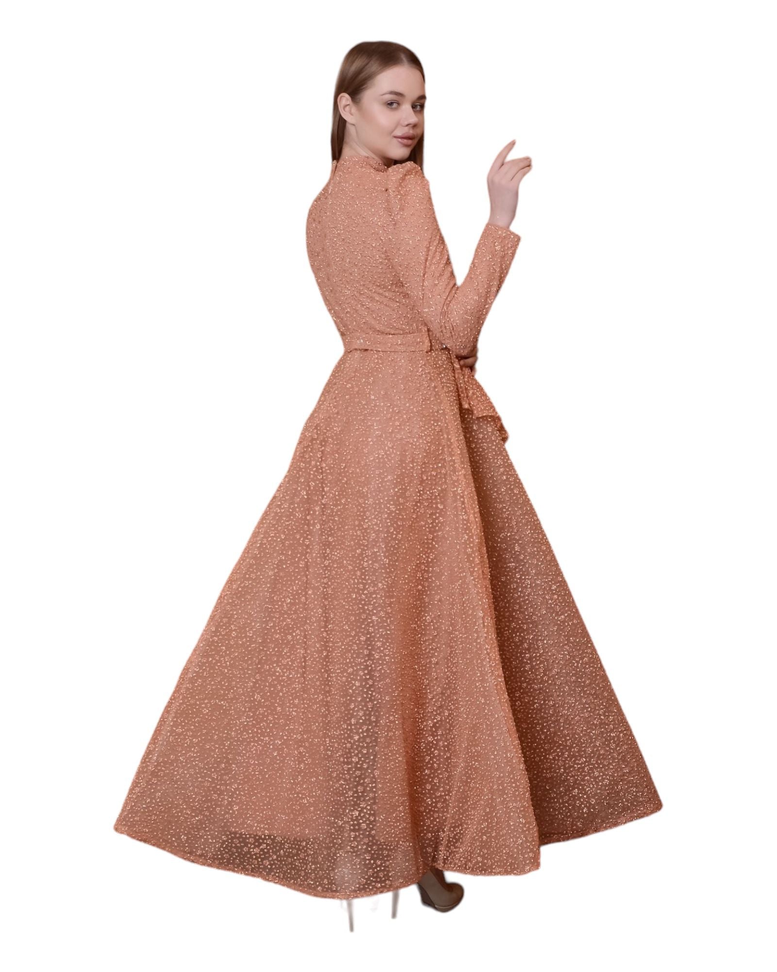 NORA GOWN - POWDER PINK