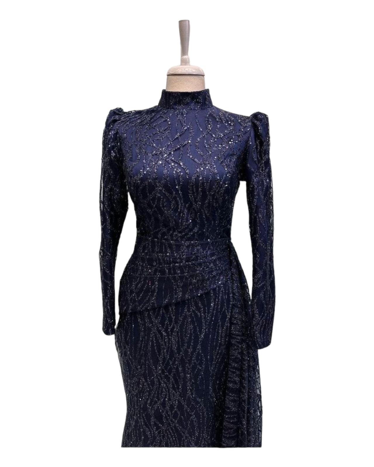 ASHLEY GOWN - NAVY BLUE