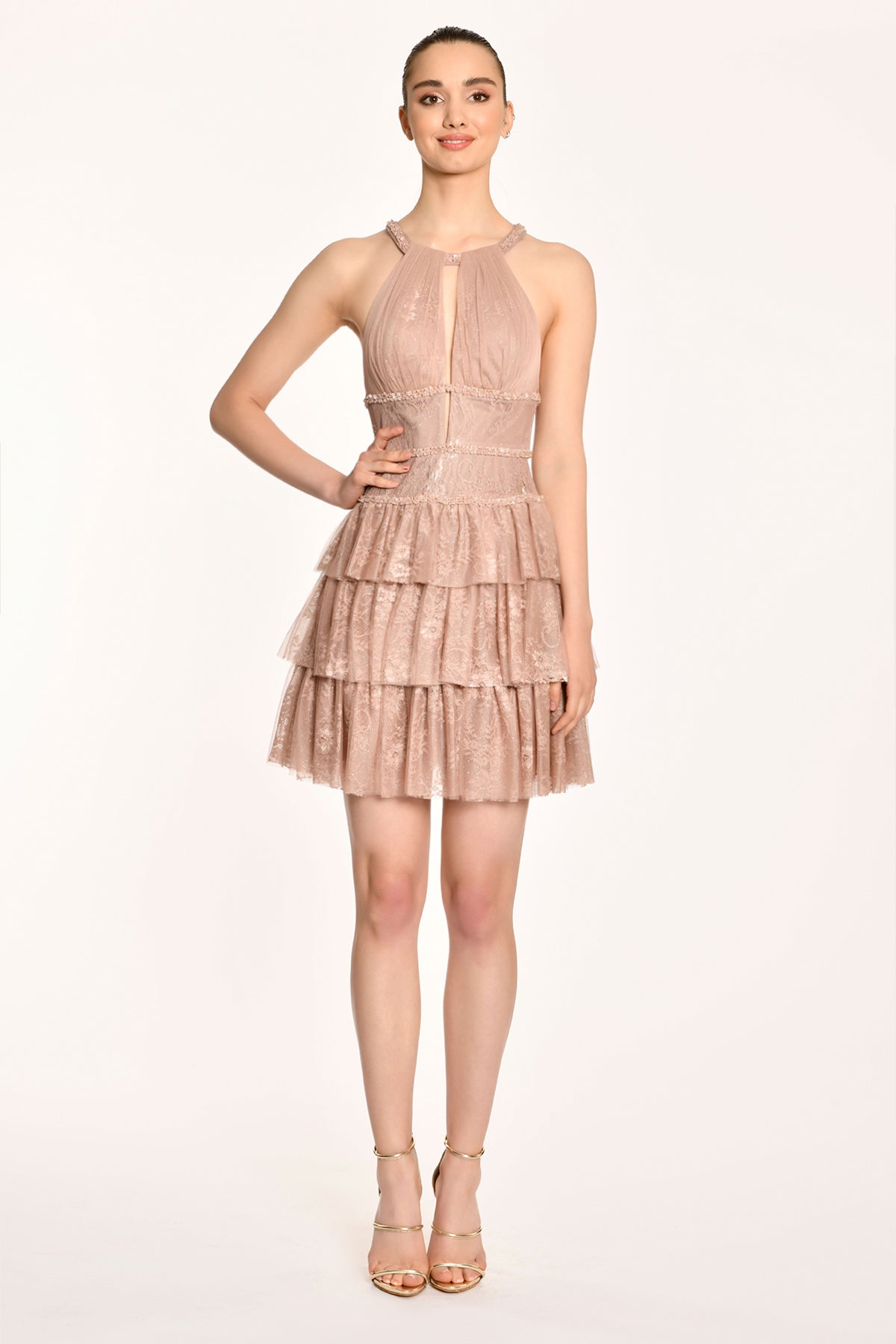 ELENA GOWN - POWDER PINK