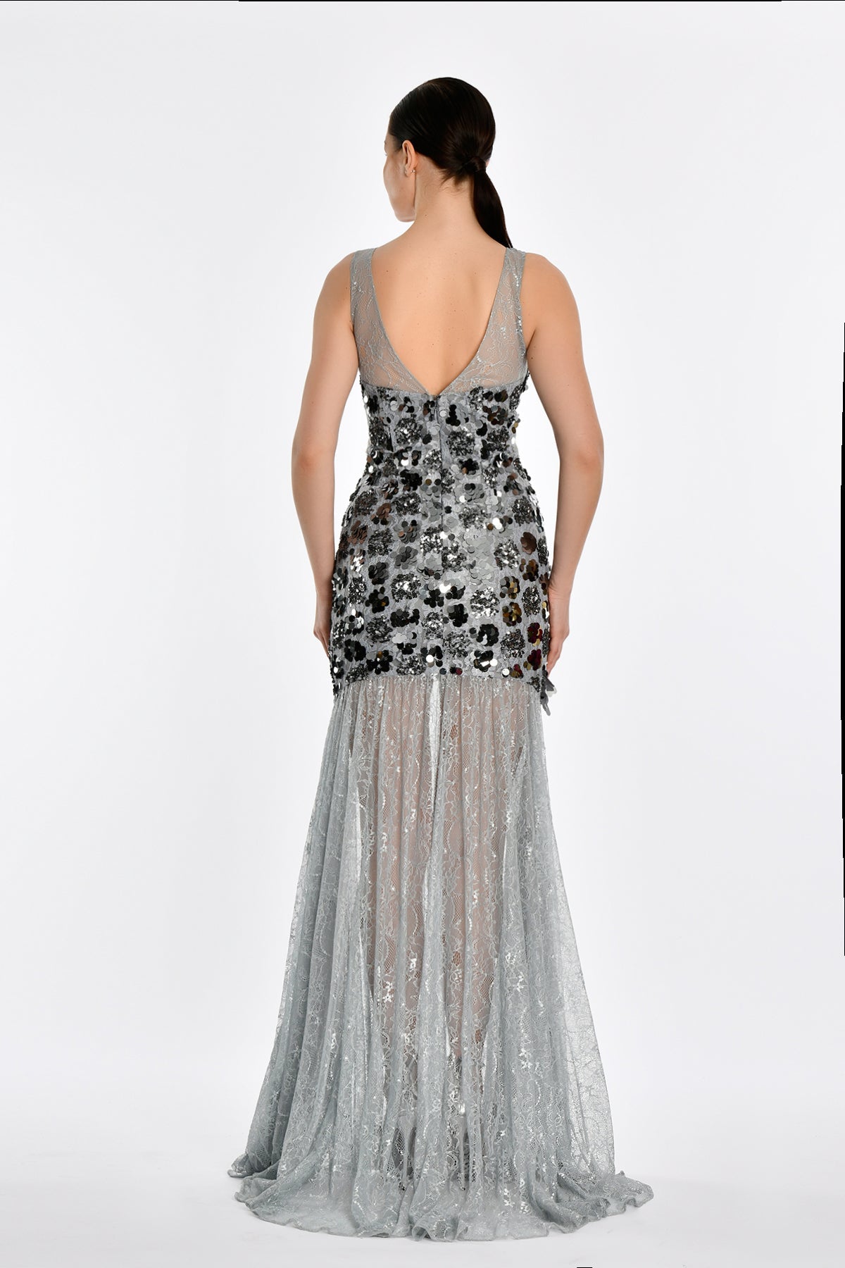 MAYA GOWN - SILVER