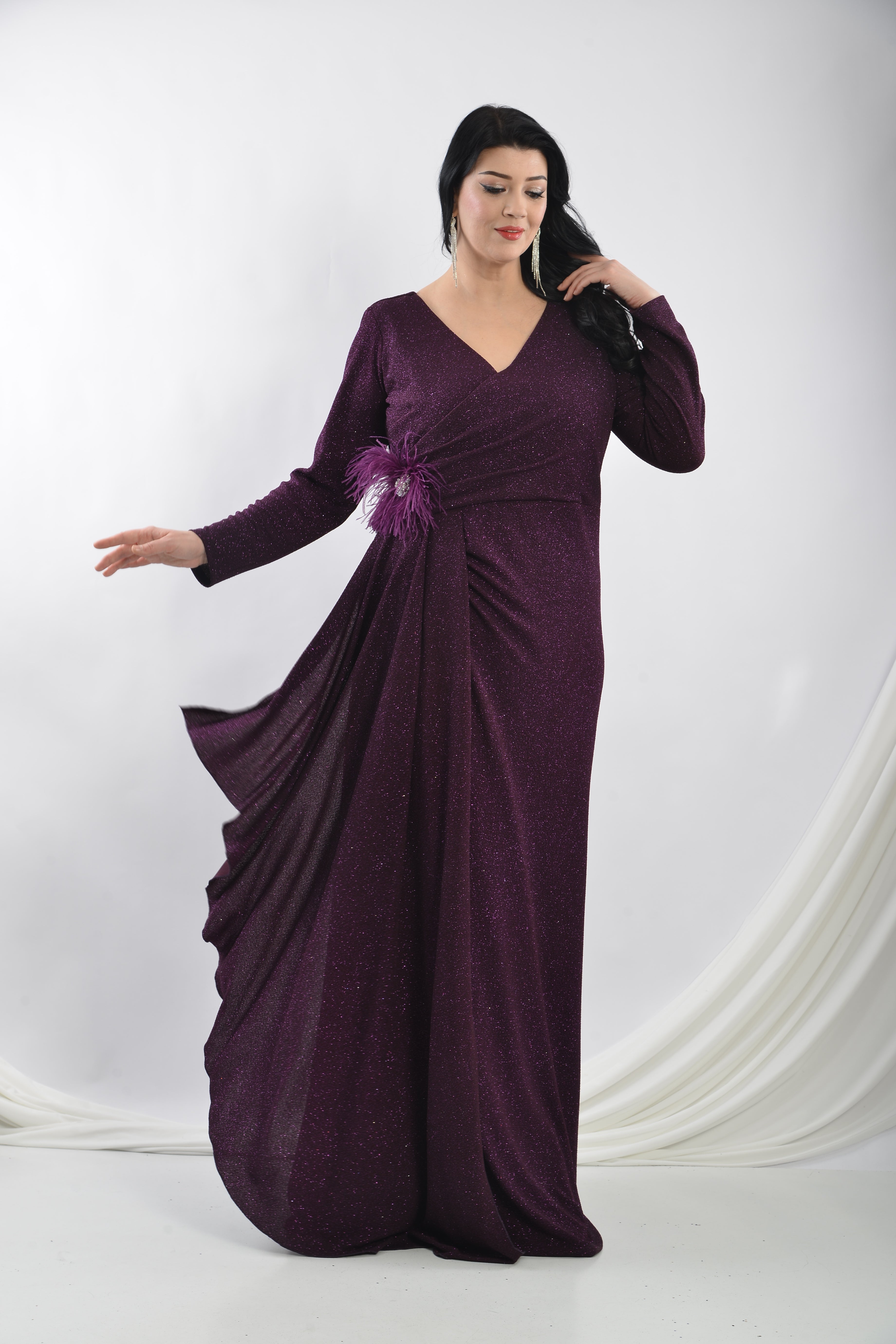 LUCIA GOWN - MAROON