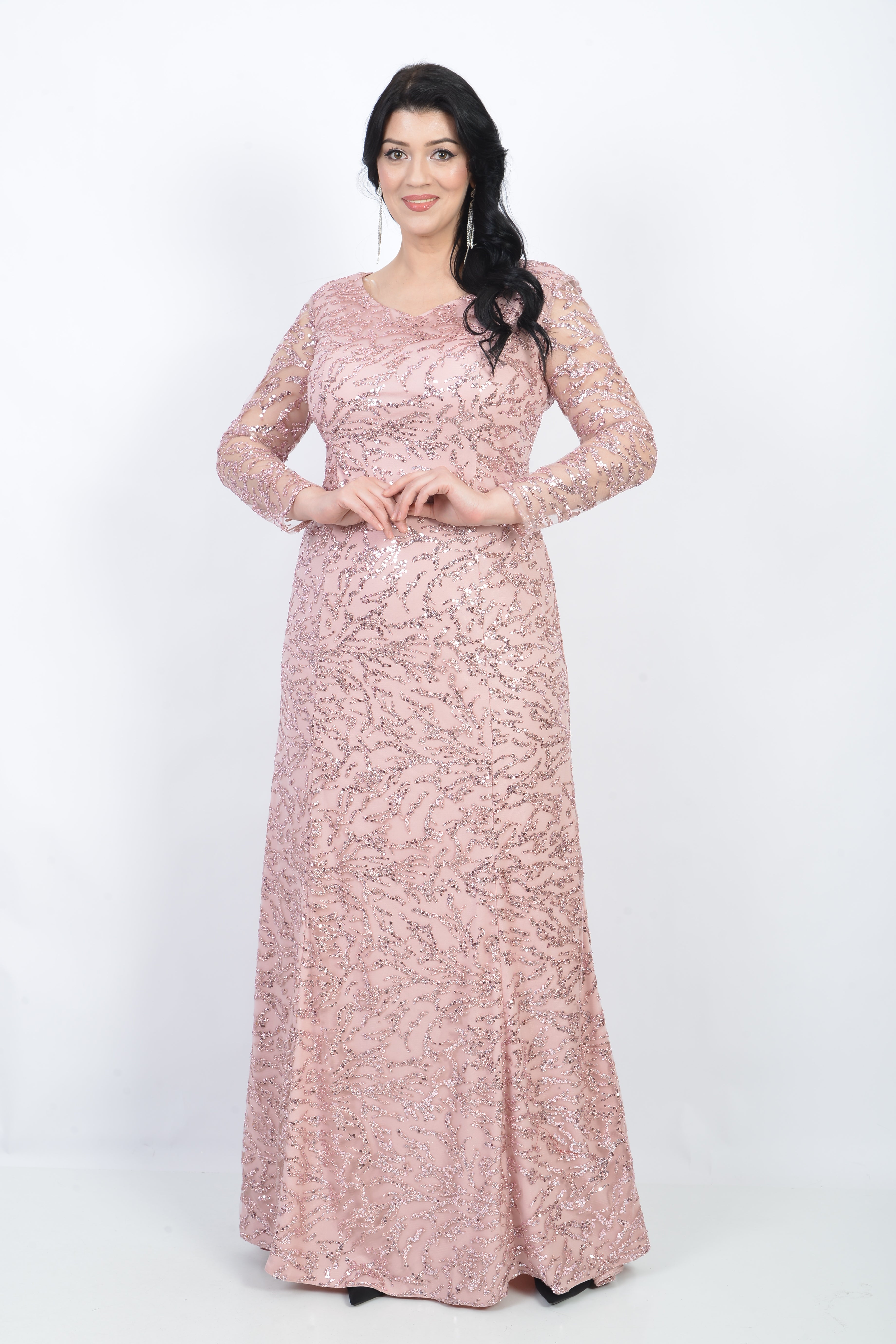 FREYA GOWN - POWDER PINK