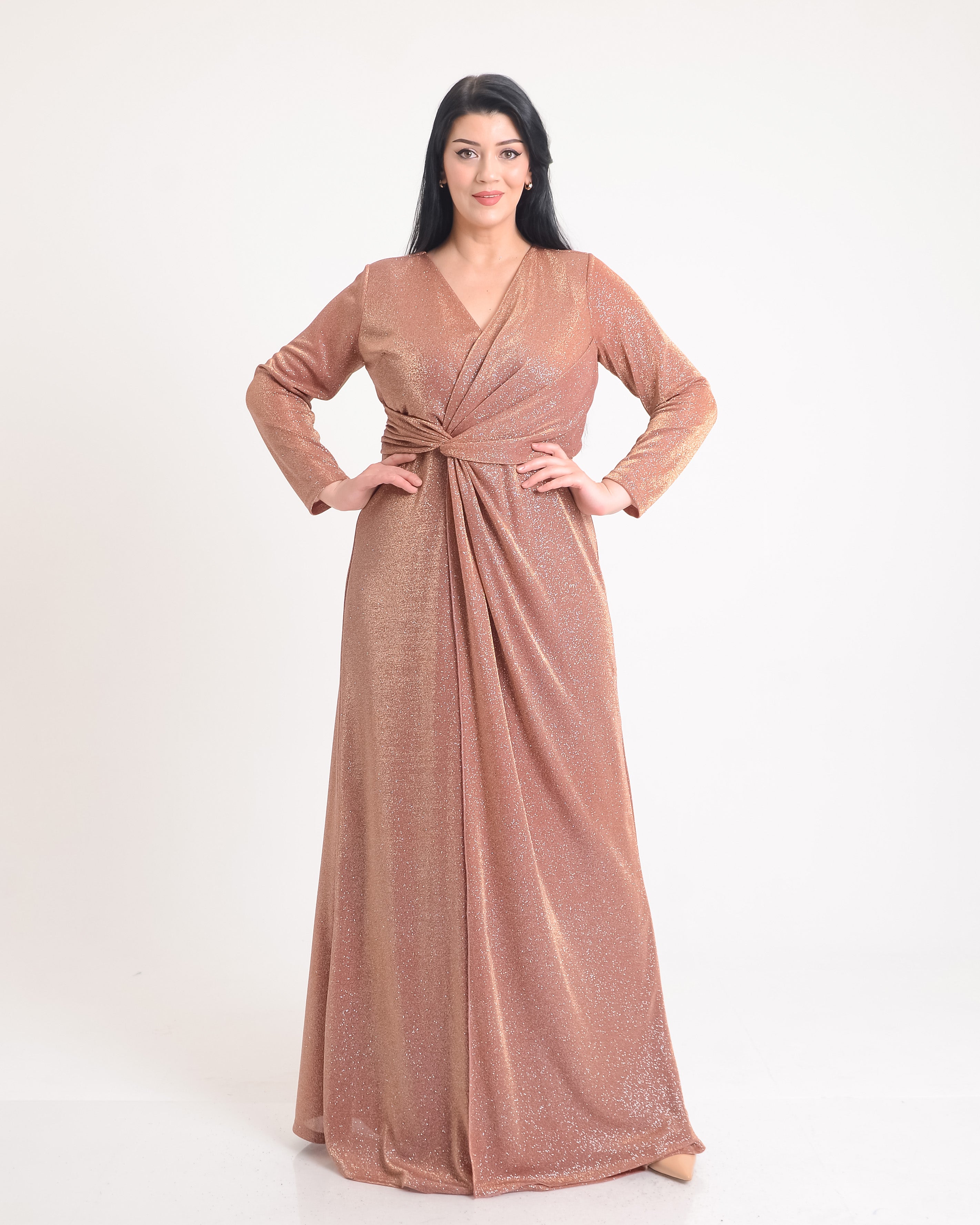 ESMA GOWN - POWDER PINK