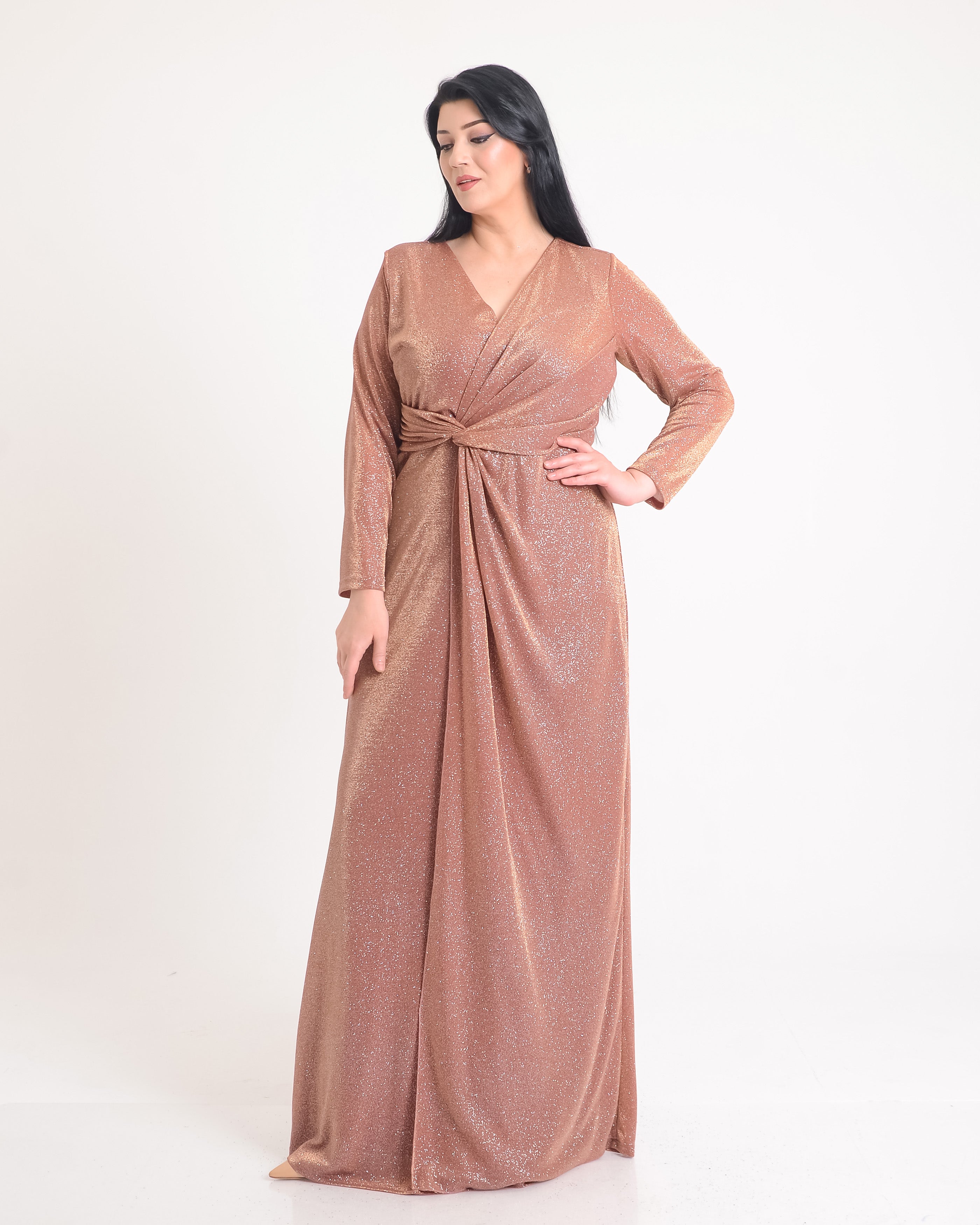 ESMA GOWN - POWDER PINK