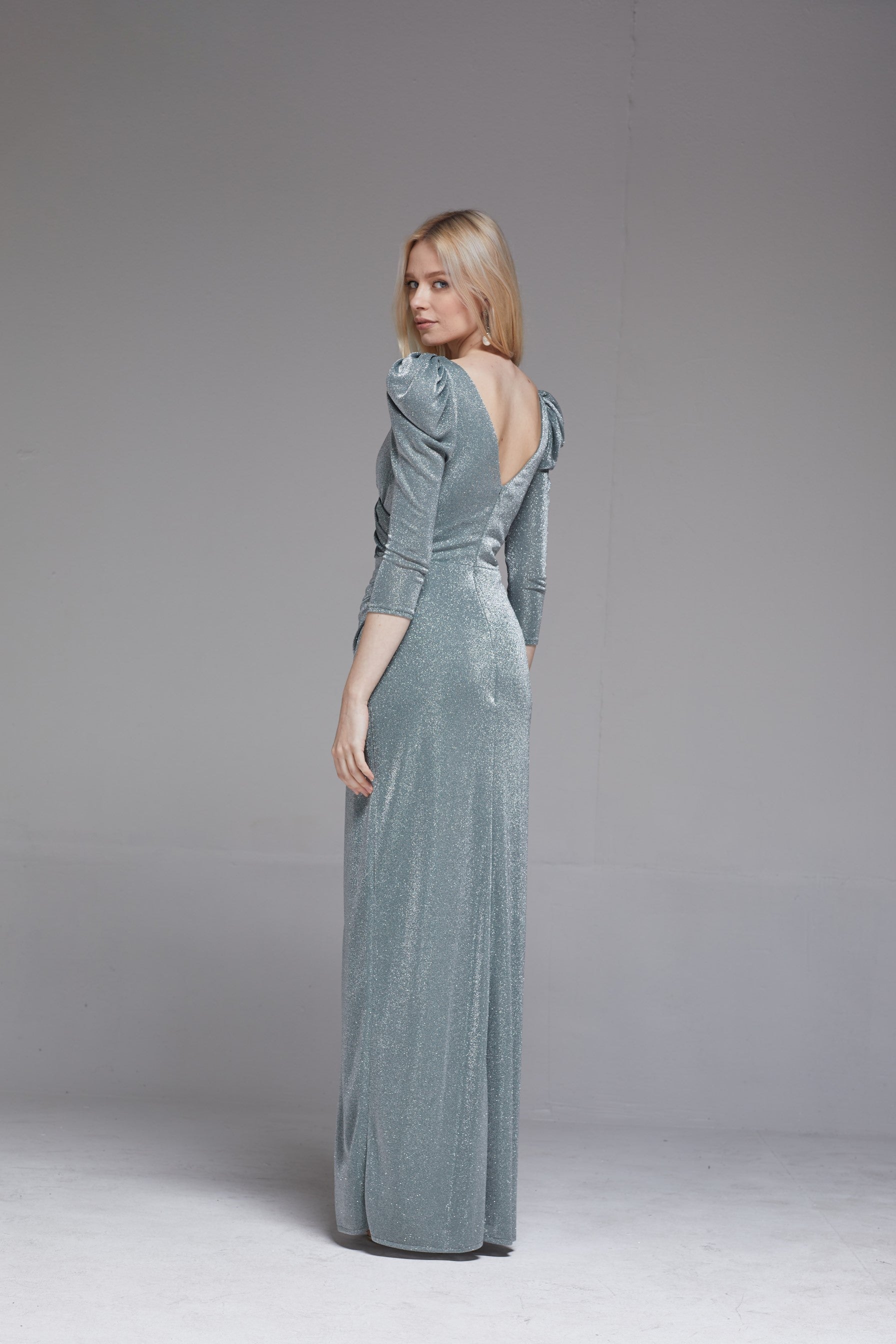 CAROLINE GOWN - SILVER