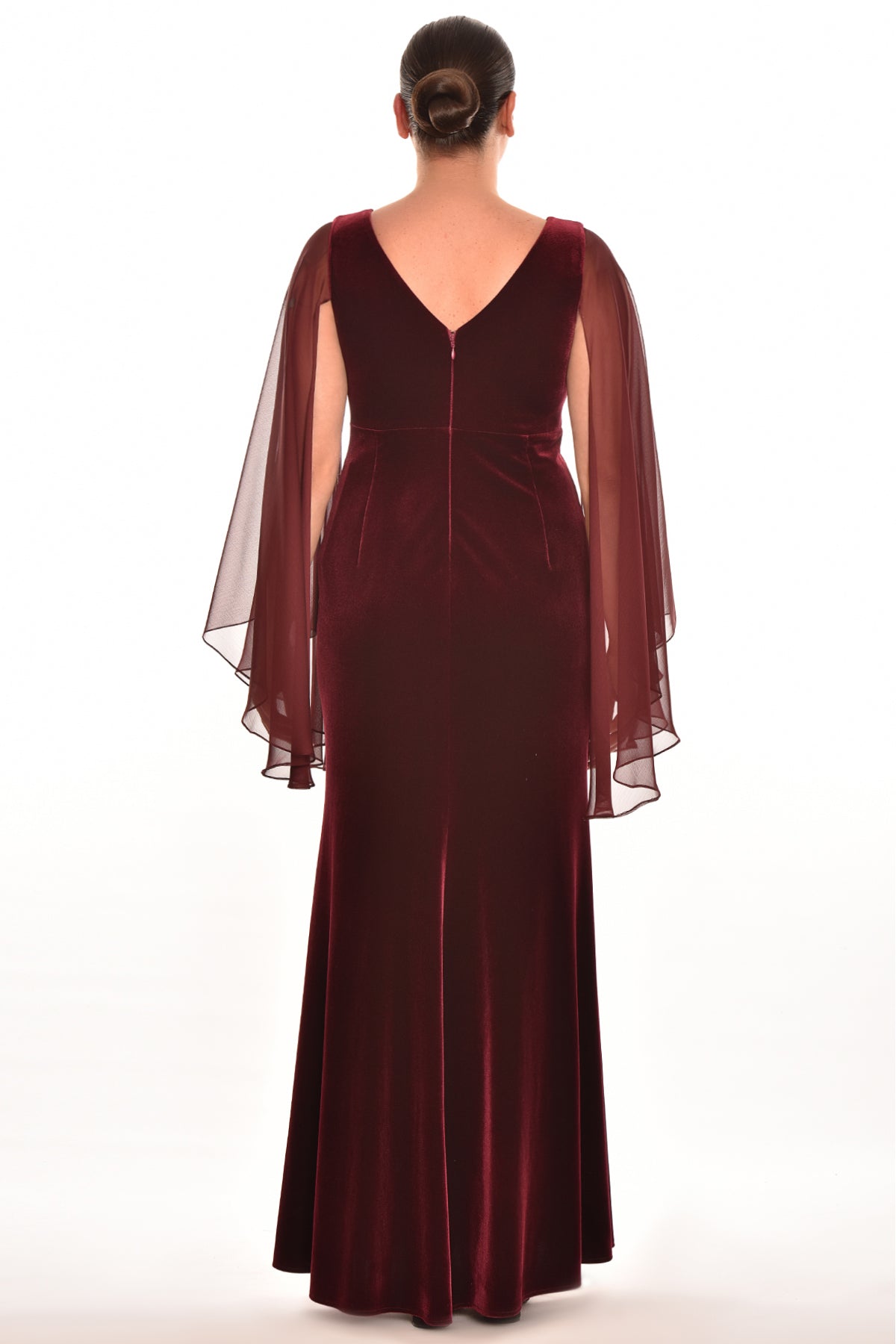 CAMILA GOWN - BURGUNDY