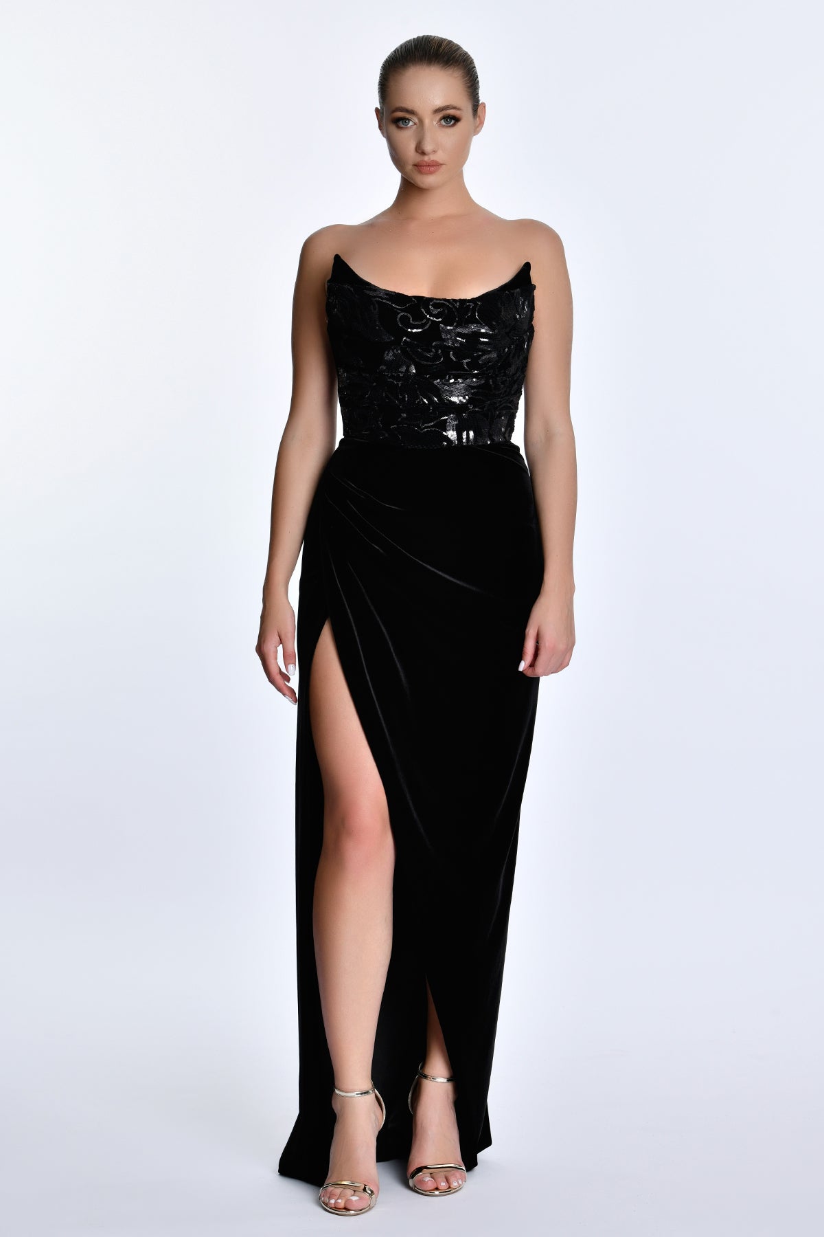 VALENTINA GOWN - BLACK